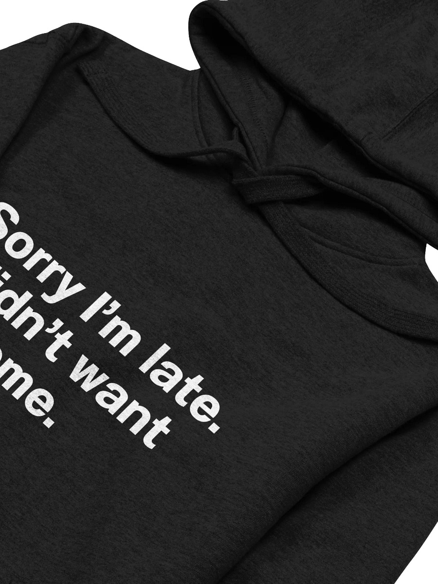 Sorry I'm late. I didn't want to come. Unisex Hoodie product image (30)