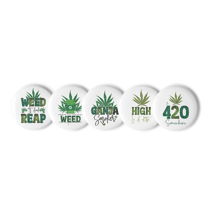 Weed and Reap Pin Button Set product image (1)