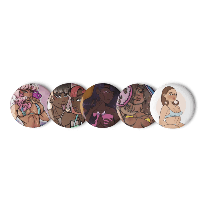 Sexy Ladies 5-Pack Buttons product image (2)