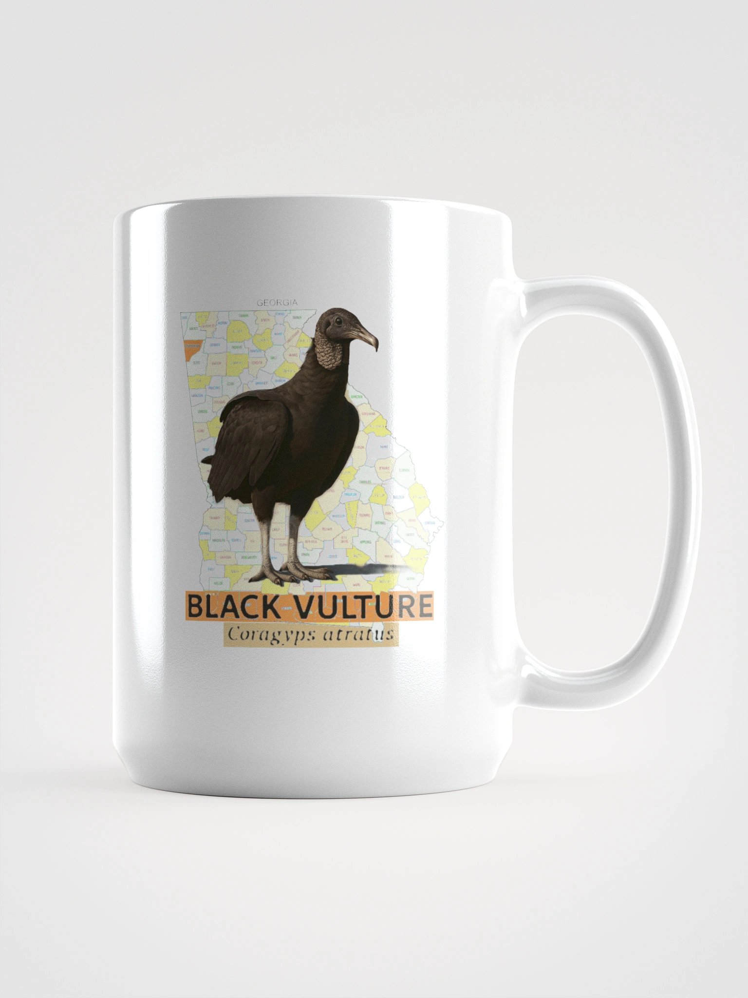 Georgia Black Vulture Map Mug product image (1)