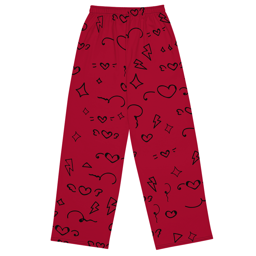 Electric Doodle Unisex Wide-Leg Pants product image (2)