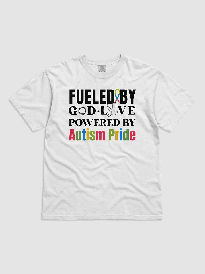 Fueled By God, Powered By Autism Pride, Autism Comfort Colors T-shirt product image (20)