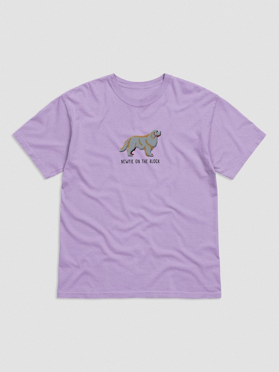 Newfie on the Block T-Shirt(Embroidered) of a Newfoundland(Grey) product image (4)