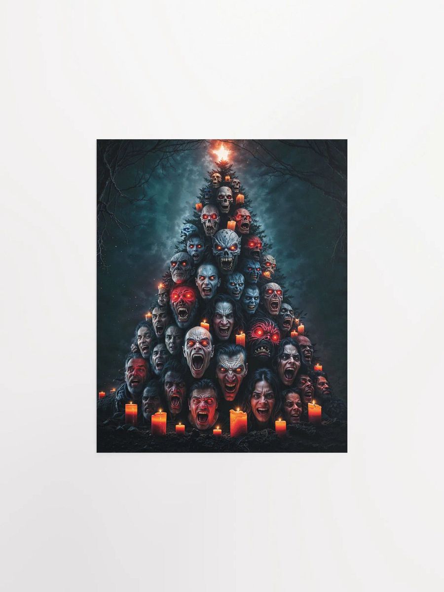 Monstrous Faces Christmas Tree Poster product image (5)