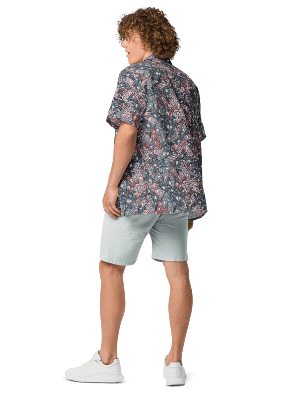 Shapes in Motion | Unisex Hawaiian Shirt product image (4)