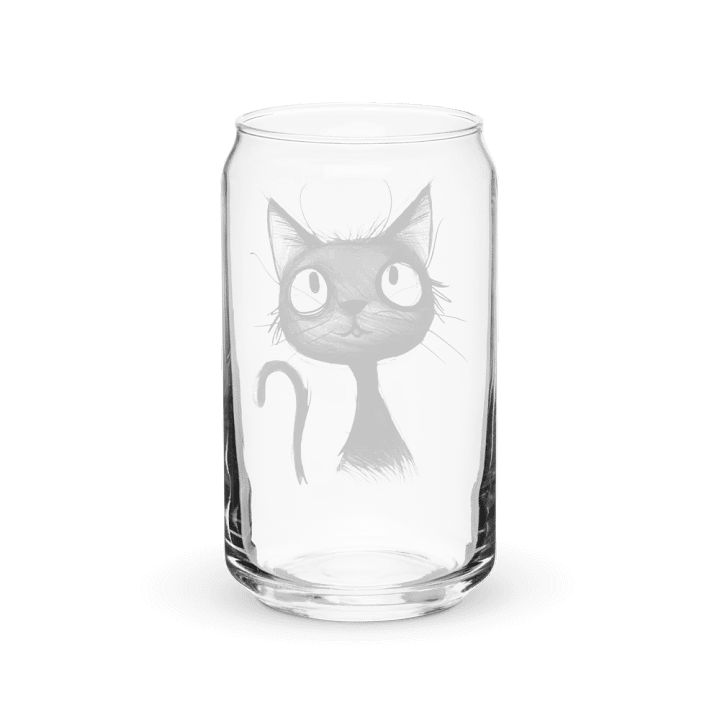 Black Kitty Glass Can product image (6)