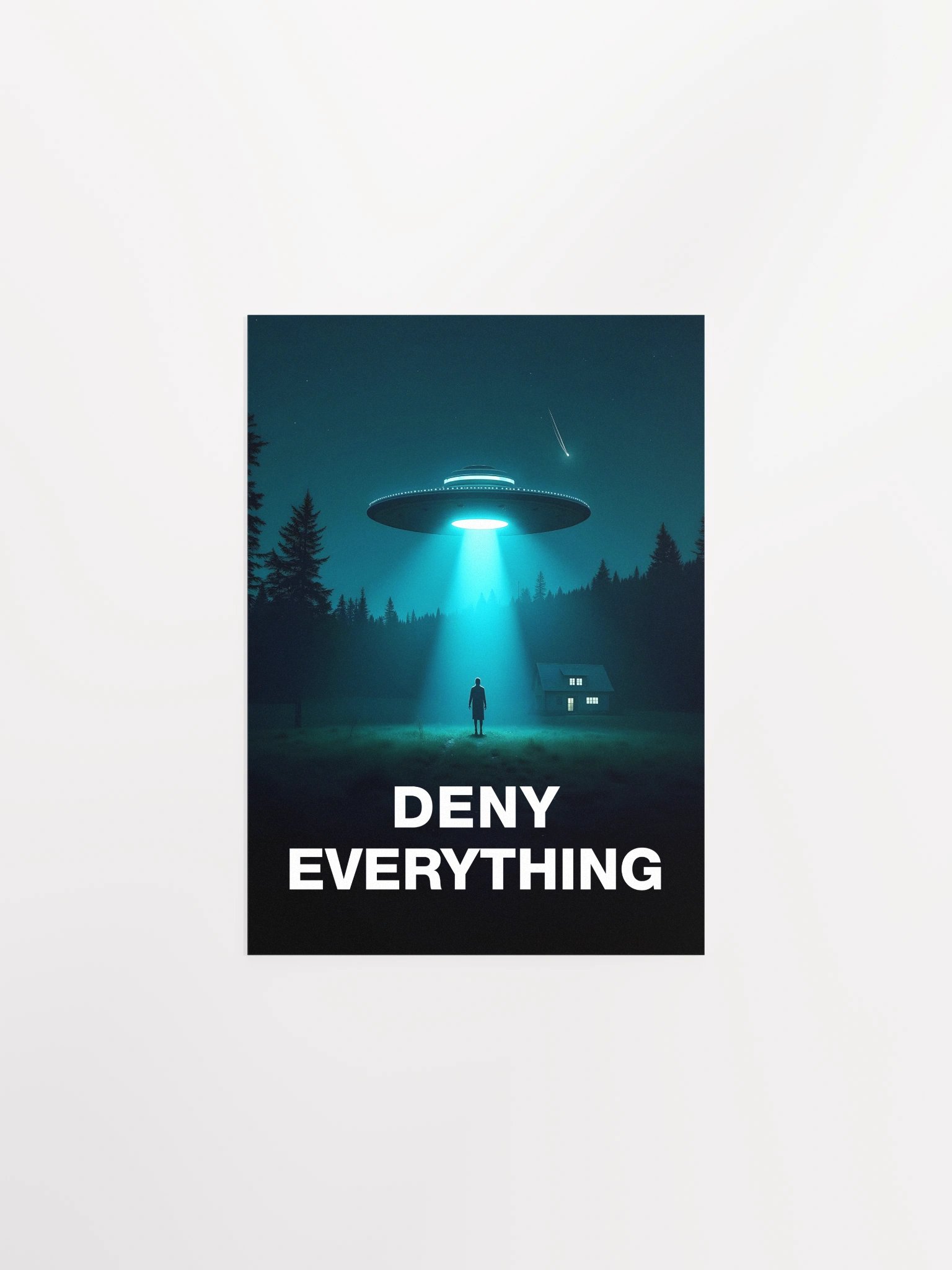 Deny Everything/The X-Files poster, S02E06 1994 — sci-fi poster, movie art, I want to believe poster, space print, aliens wall decor product image (6)