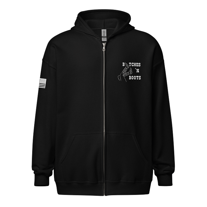 BnB Classic Zip Hoodie - White product image (1)