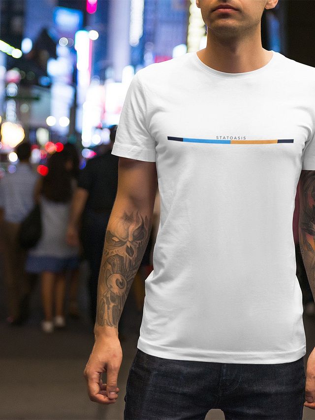 StatOasis color line T black product image (1)