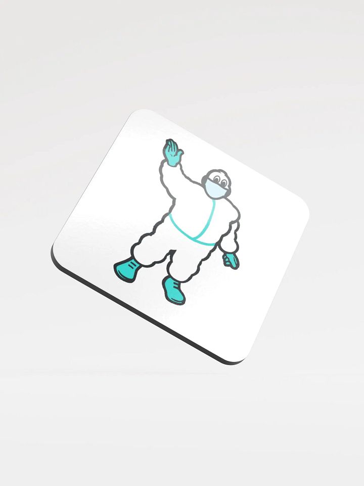 Dr Bibendum Glossed Cork Coaster product image (1)