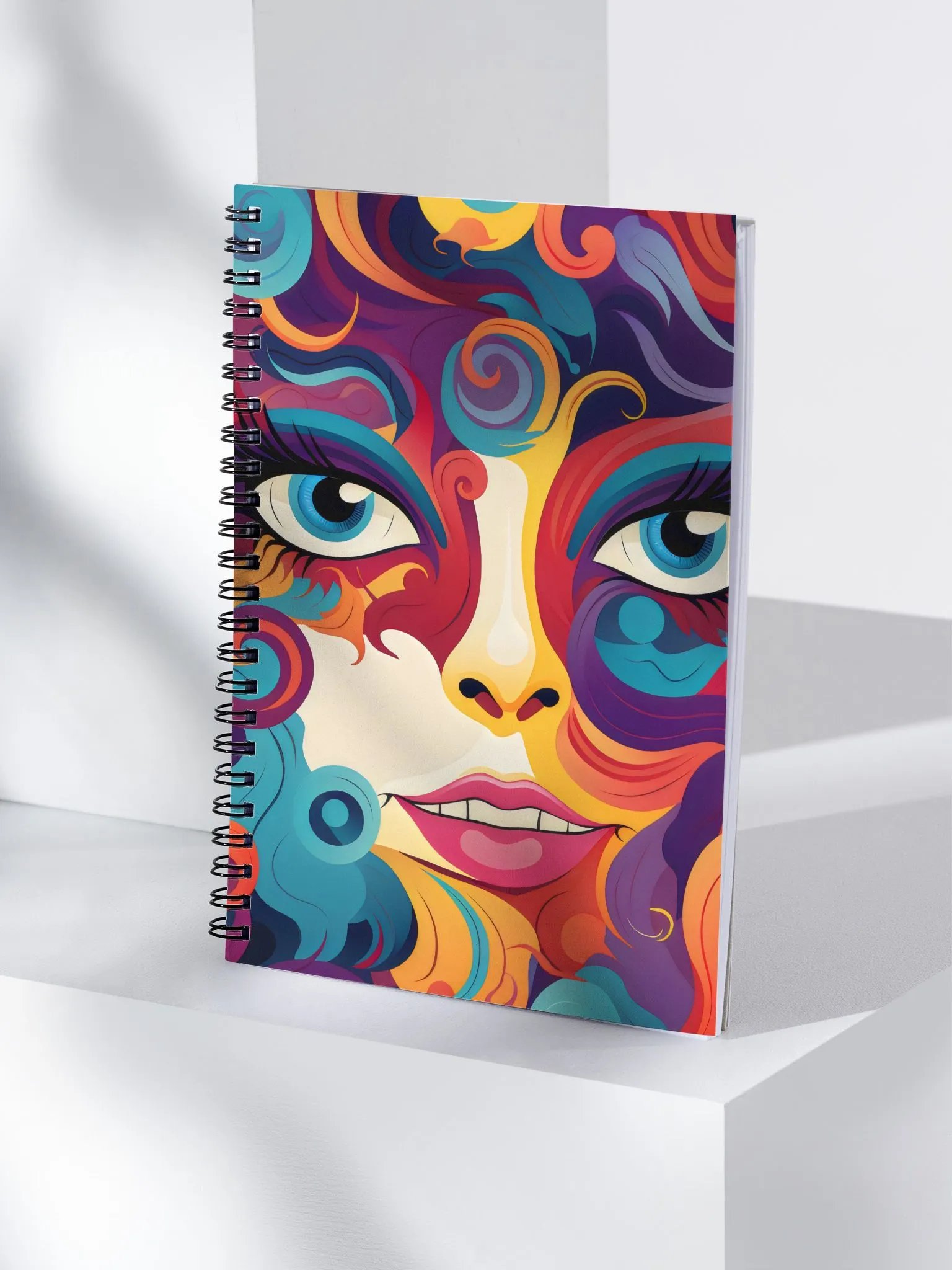 Psychedelic Portrait Spiral Notebook product image (4)