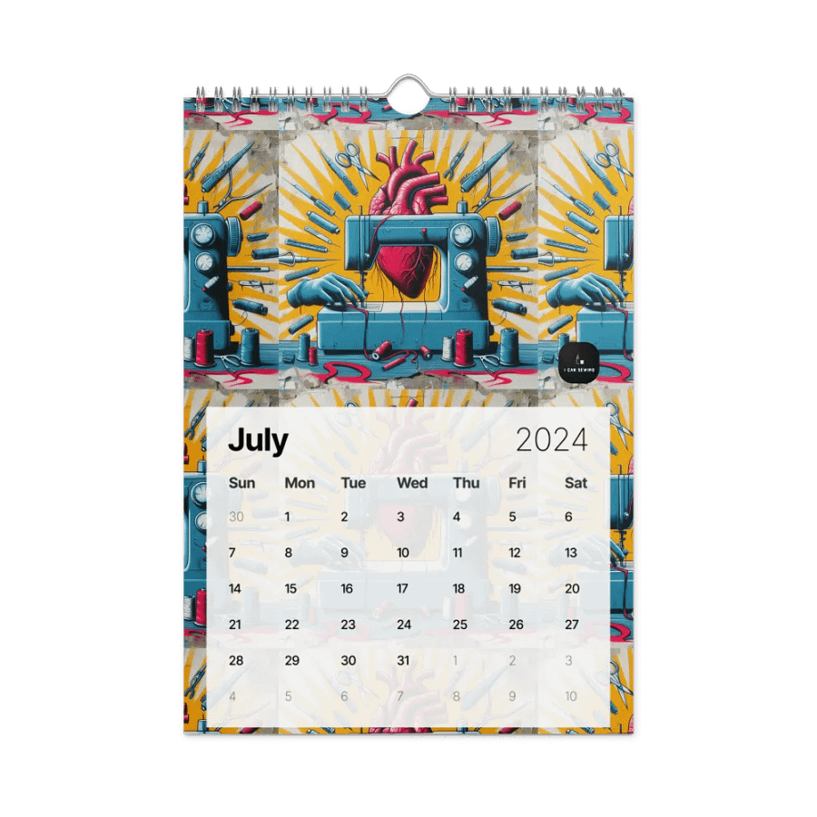 Wall Calendar (2024) - Colorful Graffiti Theme product image (7)