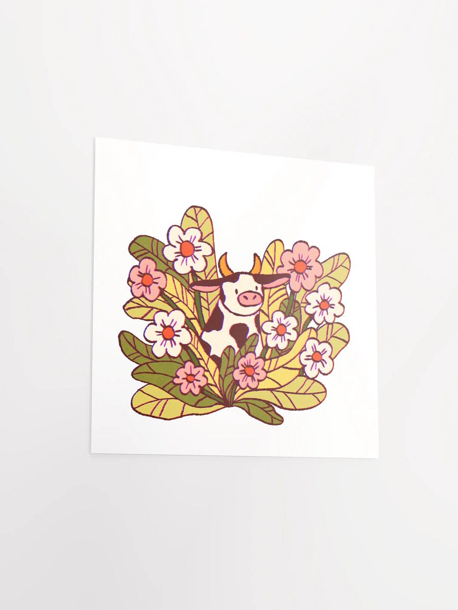 Flower Cow Art Print product image (4)