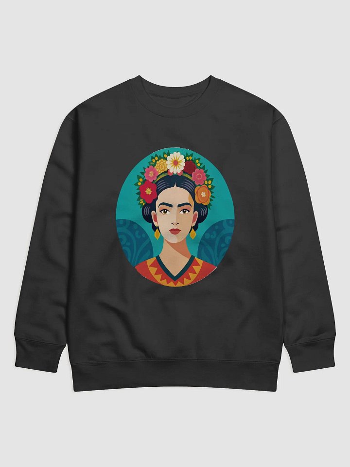 Frida Inspired Stylized Portrait Sweatshirt product image (1)