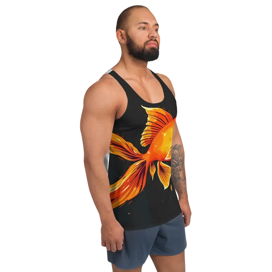 Flowing Fins All-Over Tank Top unisex product image (3)