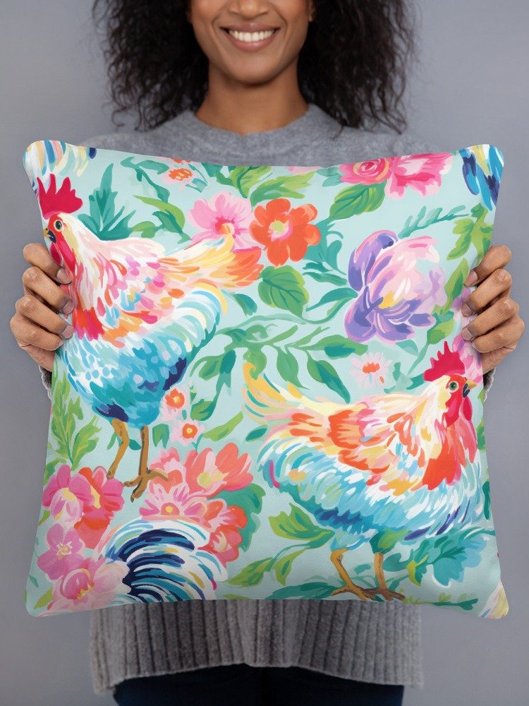 Floral Chicken Pillow - Duo Design product image (3)