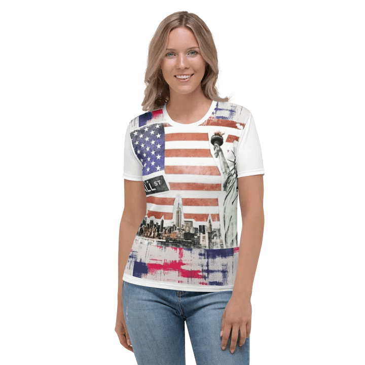 Women's Crew Neck T-Shirt Statue of Liberty product image (1)