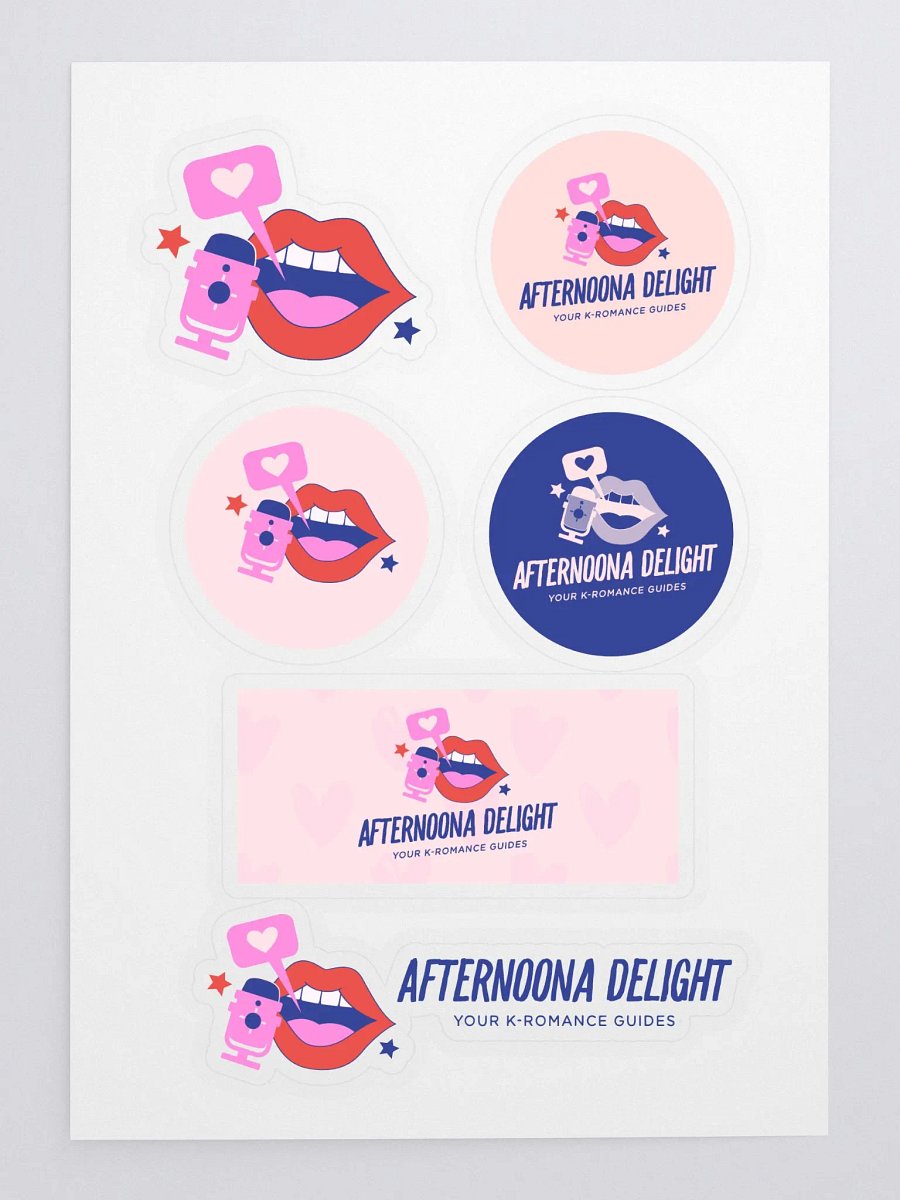 AfterNoona Delight Logo Sticker Sheet product image (3)
