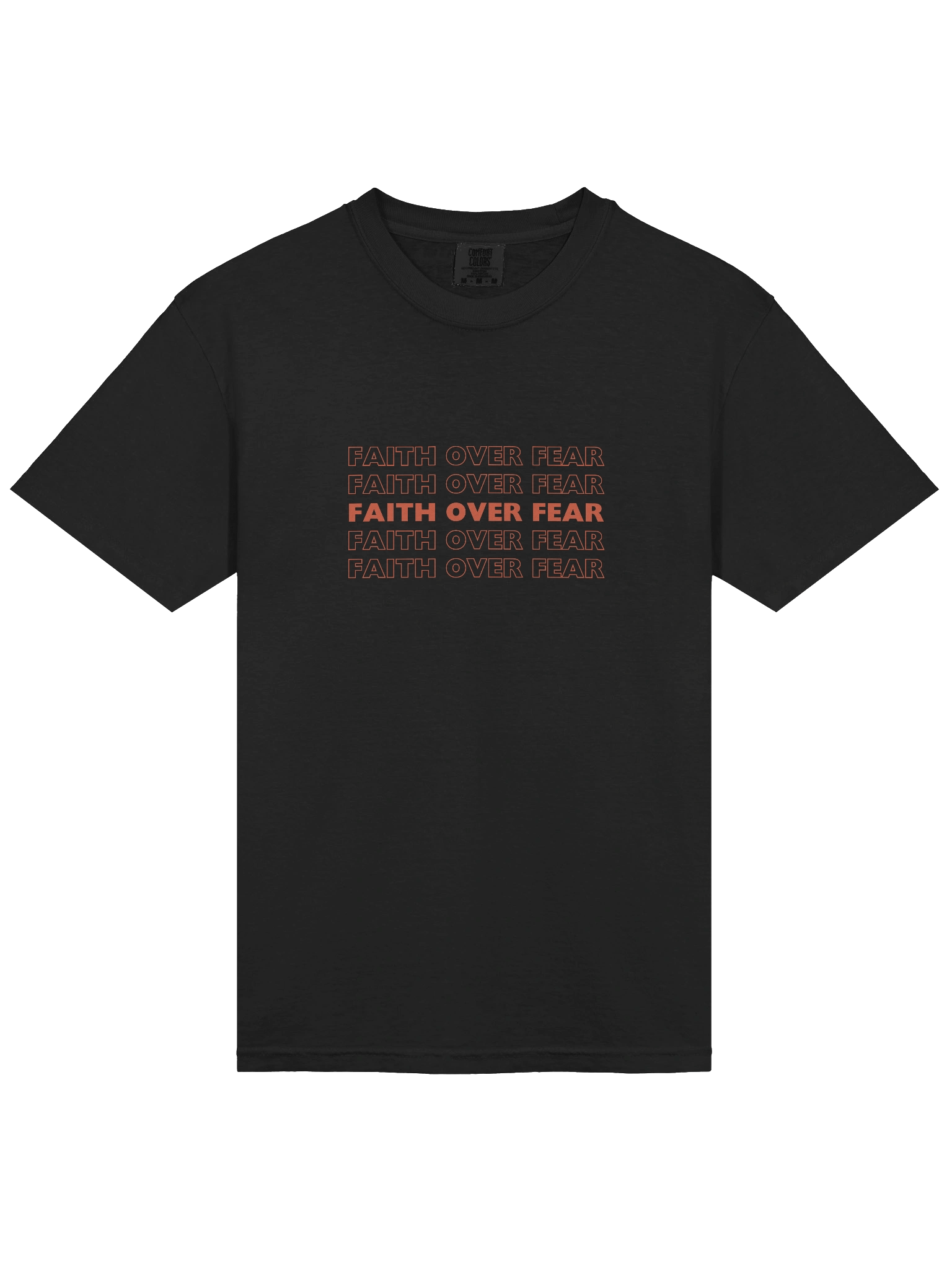 Faith Over Fear Heavyweight Tshirt product image (3)