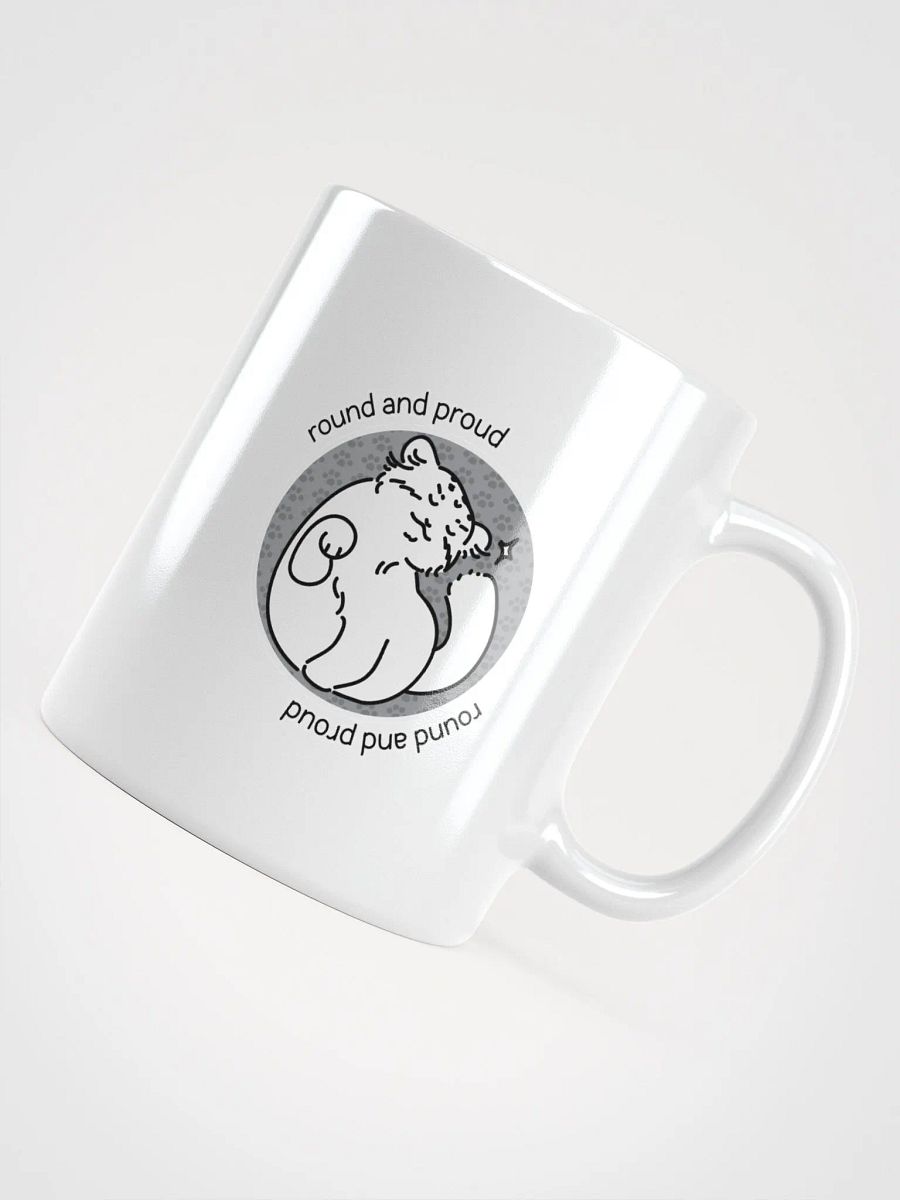 Round and Proud Manul Unlabeled Version - White Mug product image (12)
