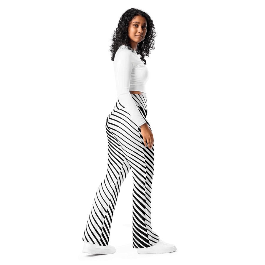 Monochrome Flare Stripes Leggings product image (7)