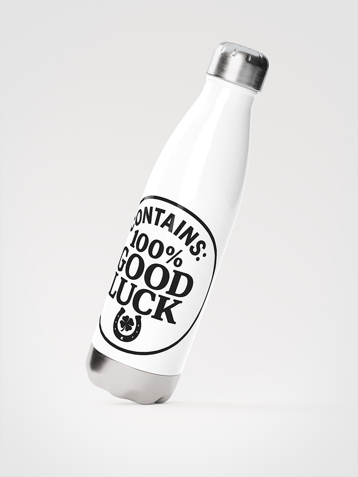 The "100% Good Luck" Stainless Steel Water Bottle product image (2)