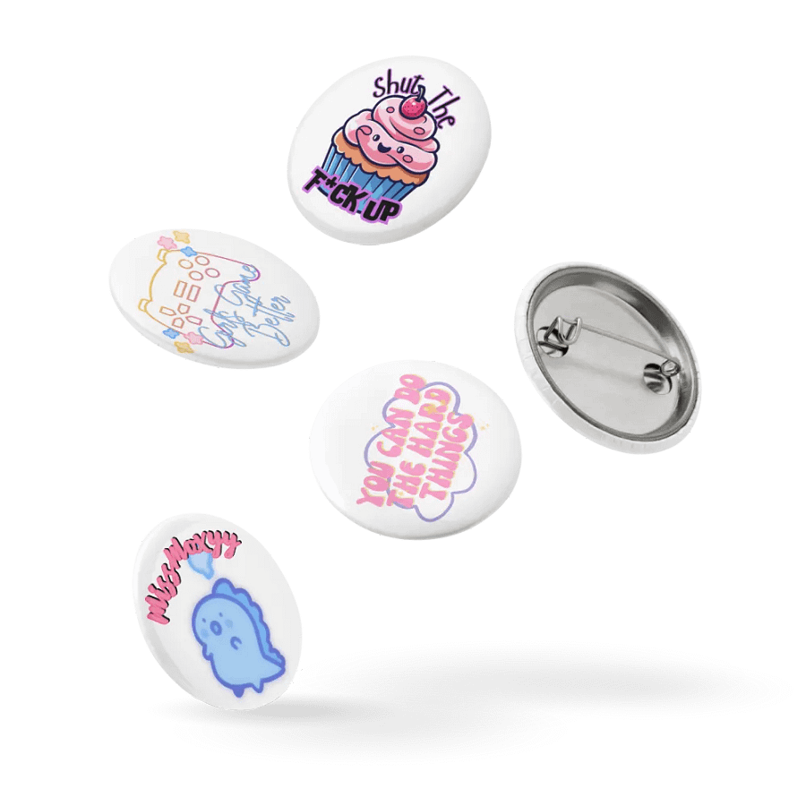 Sassy Cupcake Pin Button Set product image (14)