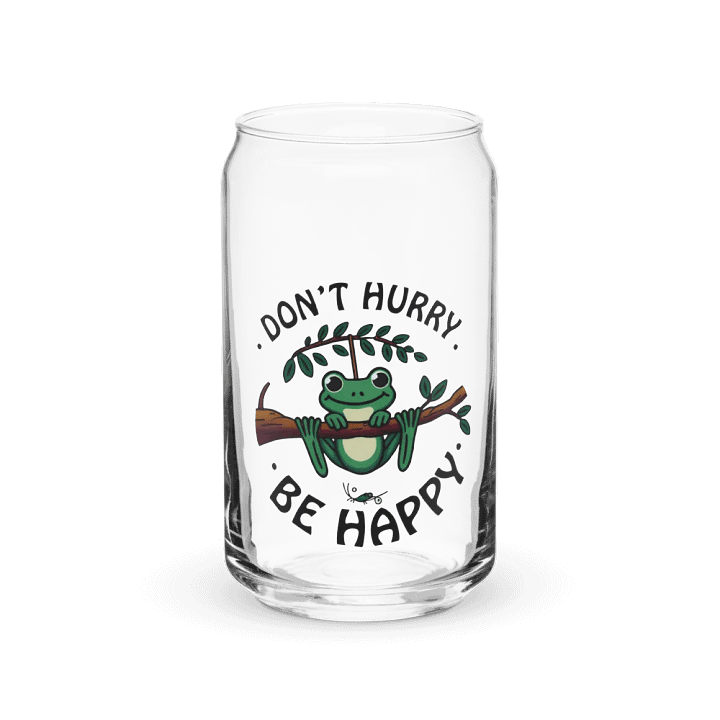 Don't Hurry, Be Happy – A Can Design for Frog Lovers product image (2)
