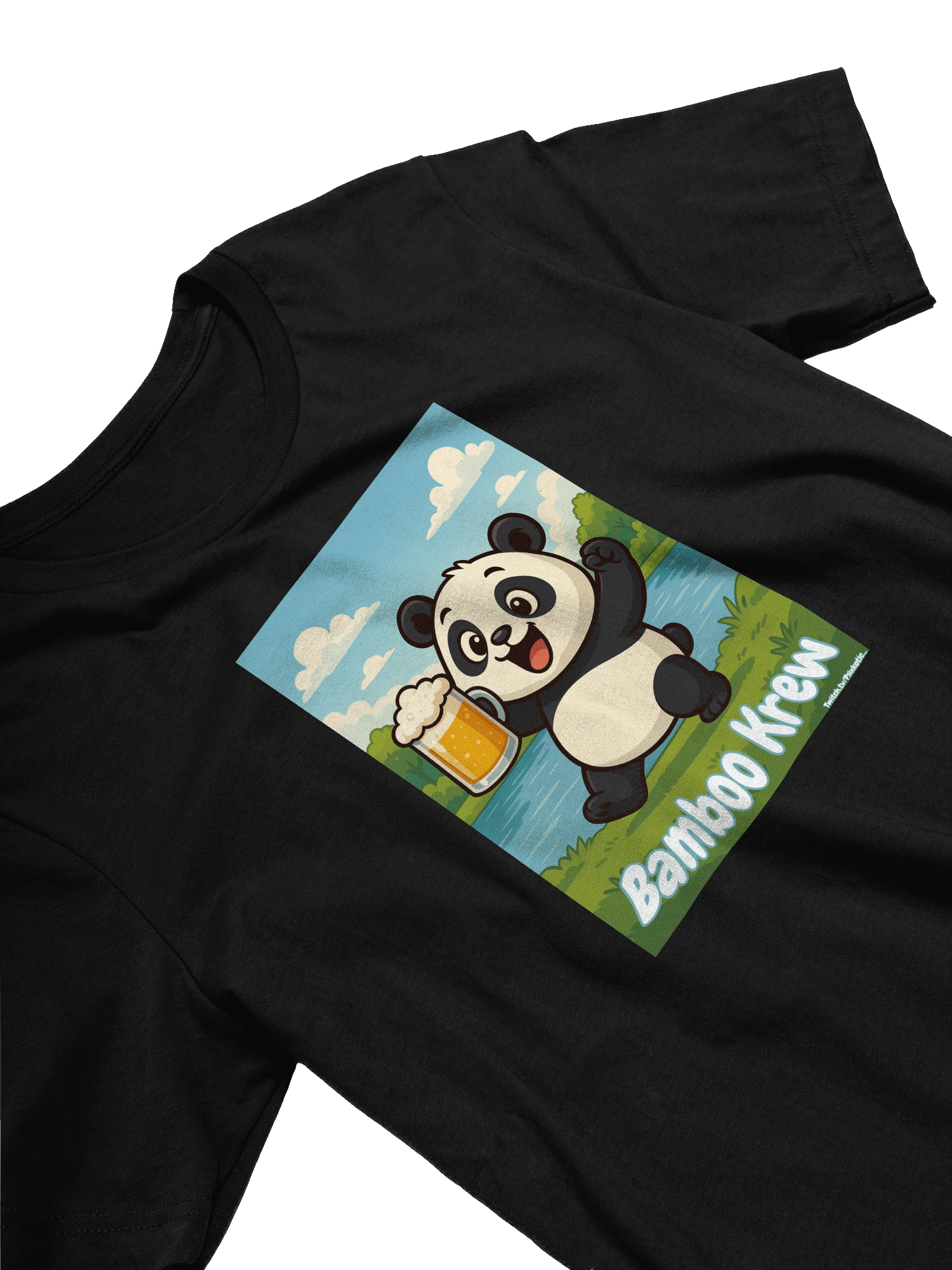 Bamboo Krew Panda Beer T-Shirt product image (3)