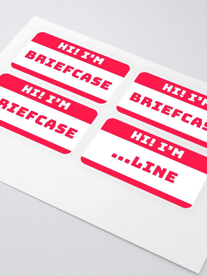 Hi I'm Briefcase Sticker Sheet product image (2)