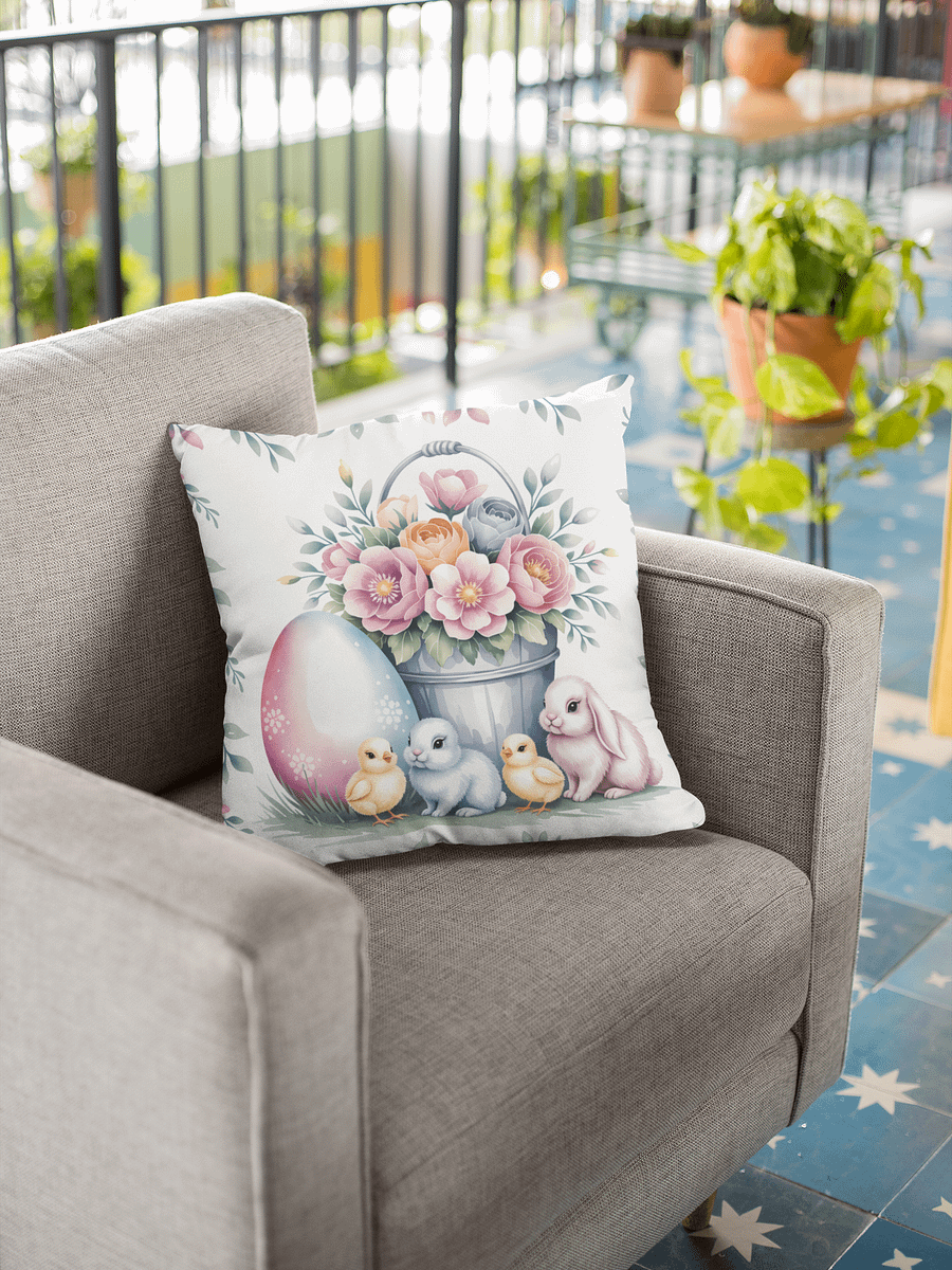 Easter Bunny Christian Faith All-Over Print Pillow product image (2)
