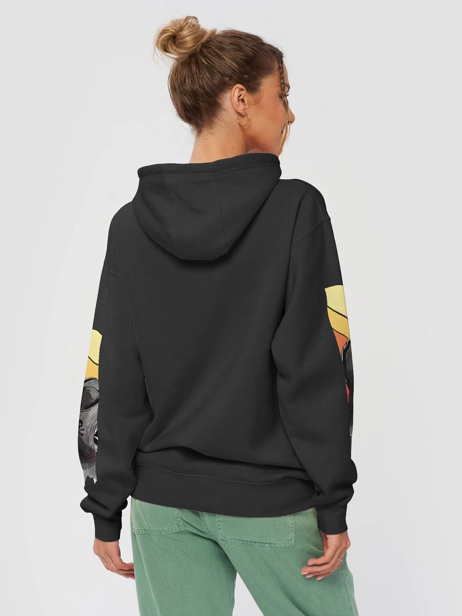 Ethereal Skull Spirit Sunset Ghostly Dog for Halloween Hoodie product image (5)