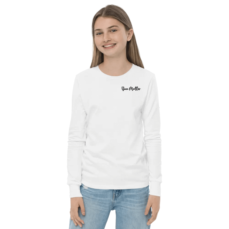 You Matter Long Sleeve Youth T-shirt product image (16)