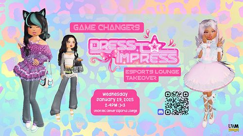 Join us for some Dress to Impress this Wednesday in the Rec Center Esports lounge <3