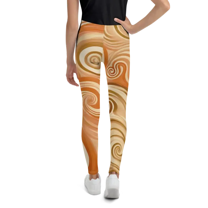 Funky Latte Liquid Tie-Dye Youth Leggings product image (2)