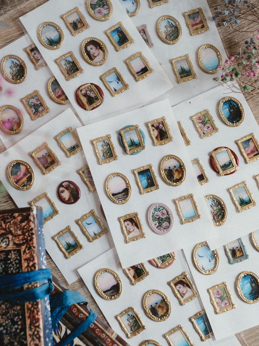 Handmade Sticker Gallery Sheet- Pack of 9 product image (2)
