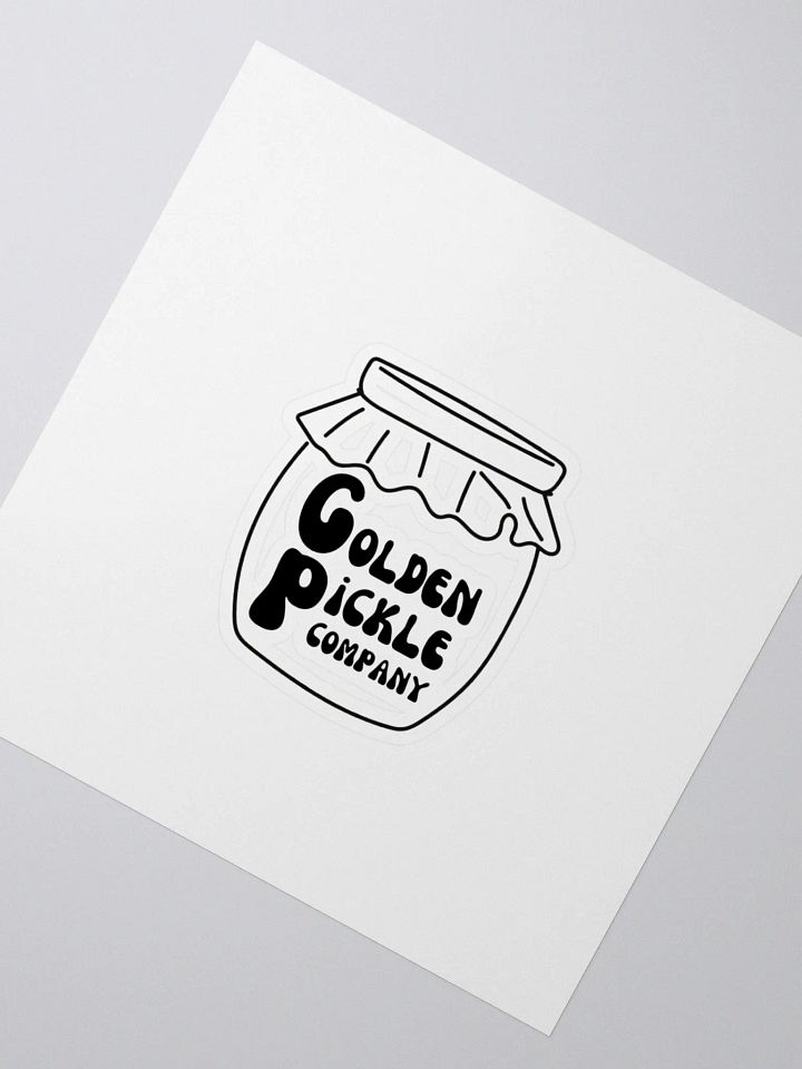 Golden Pickle Jar Logo Kiss Cut Stickers product image (2)