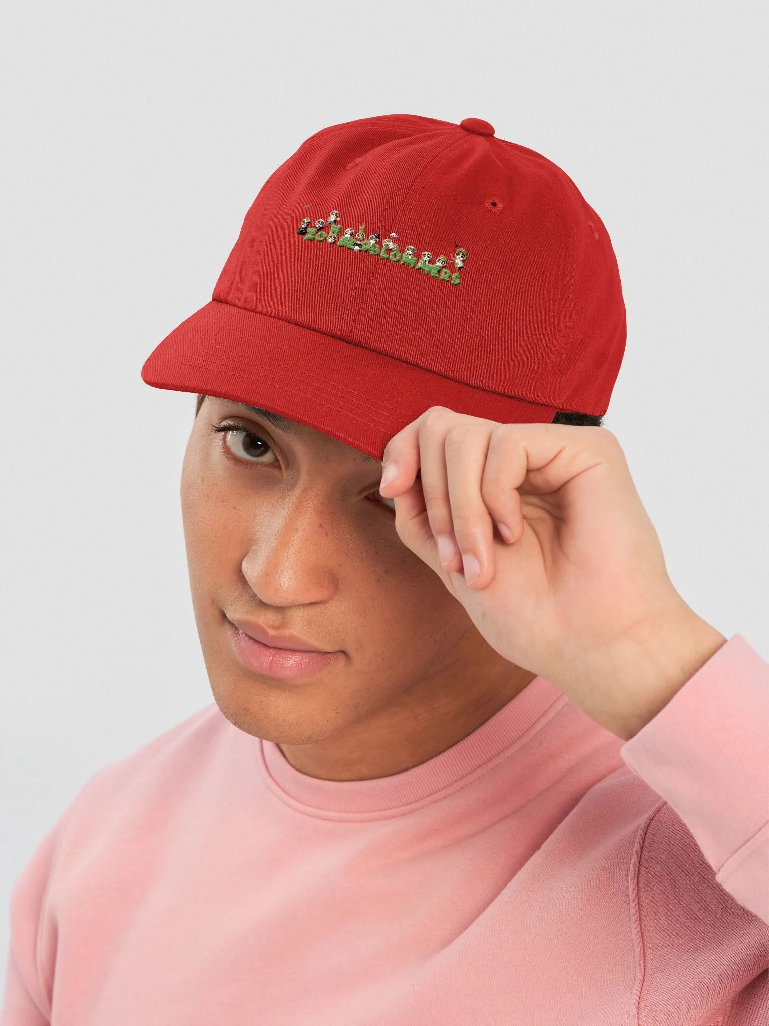 Zipping Zonderblommers Red Crew Dad Hat product image (5)