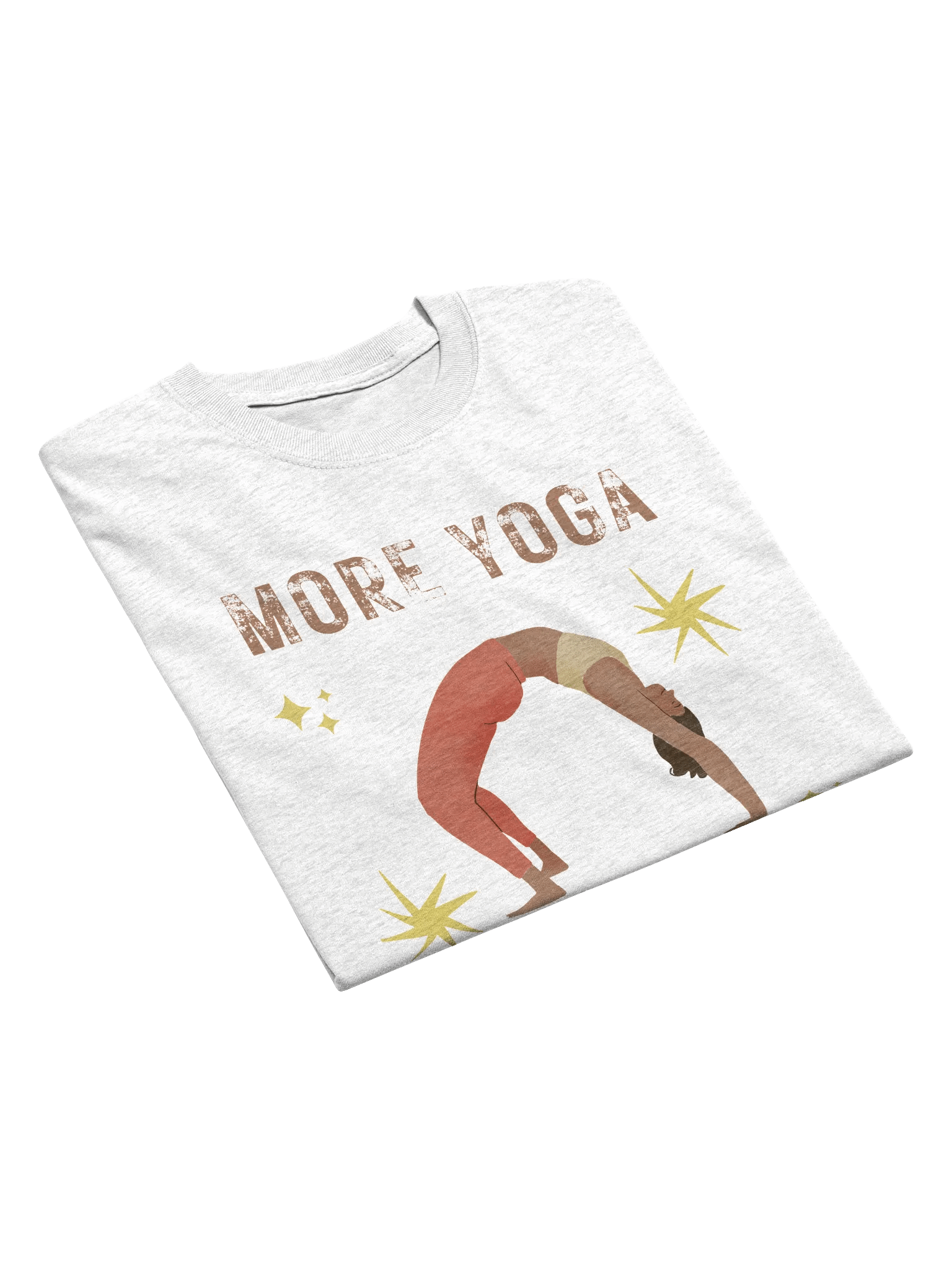 Yoga Bliss T-Shirt: More Yoga, Less Stress product image (3)