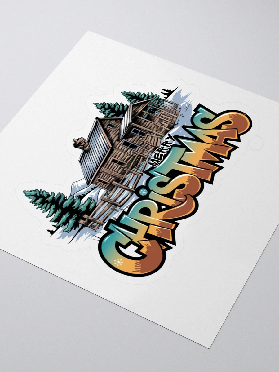 Western Christmas Graffiti Art: Urban Holiday Design with Rustic Charm product image (3)