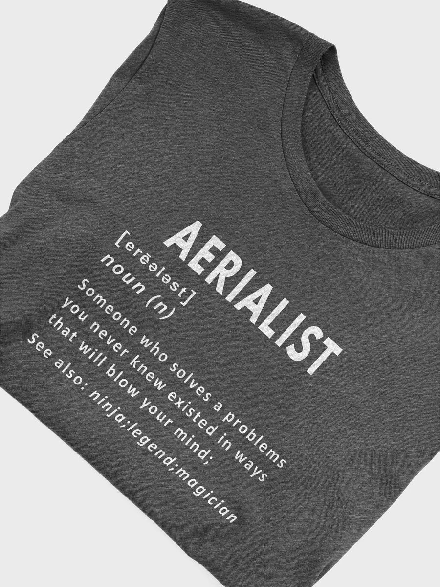 Aerialist Funny Noun Definition - Unisex T-shirt Bella Canvas 3001 product image (18)