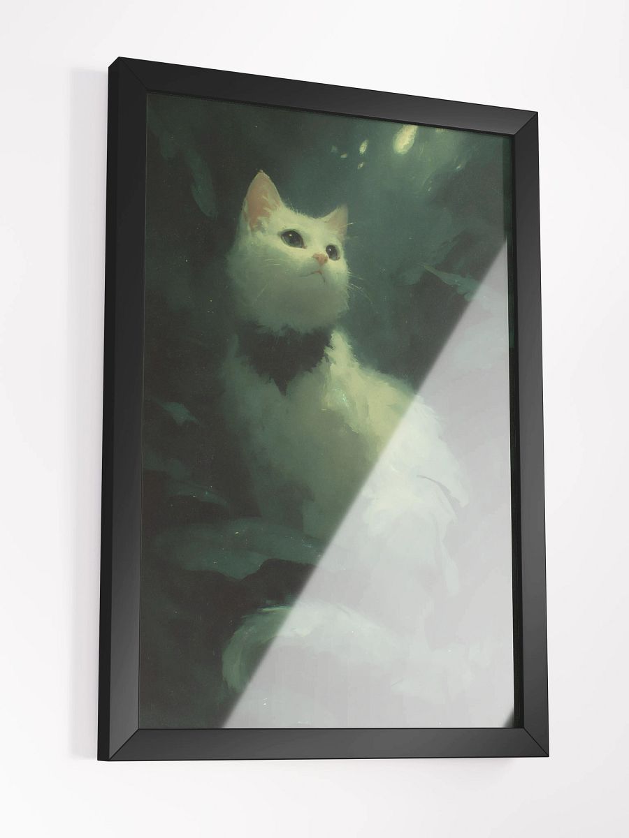 Mystical White Cat Framed Matte Poster product image (3)