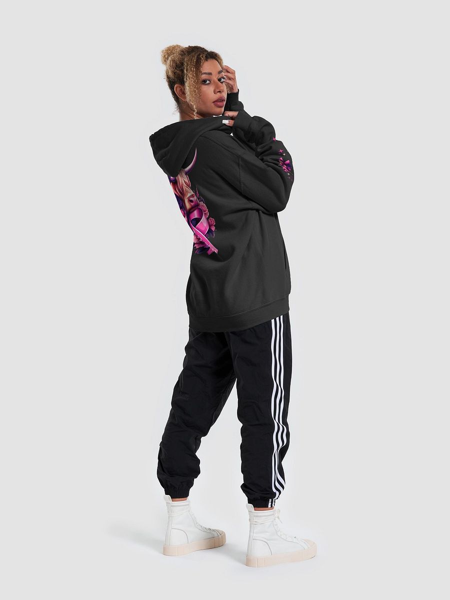 Highland Cow Blooms Breast Cancer Awareness Hoodie product image (6)