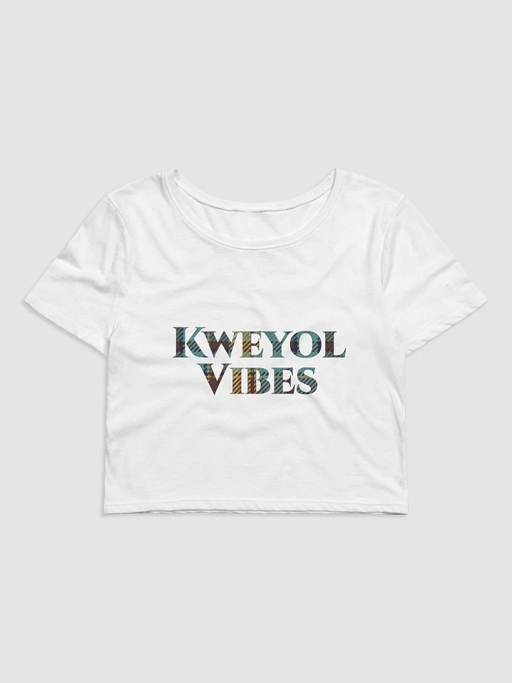 Kweyol Vibes Madras Crop Tee product image (1)