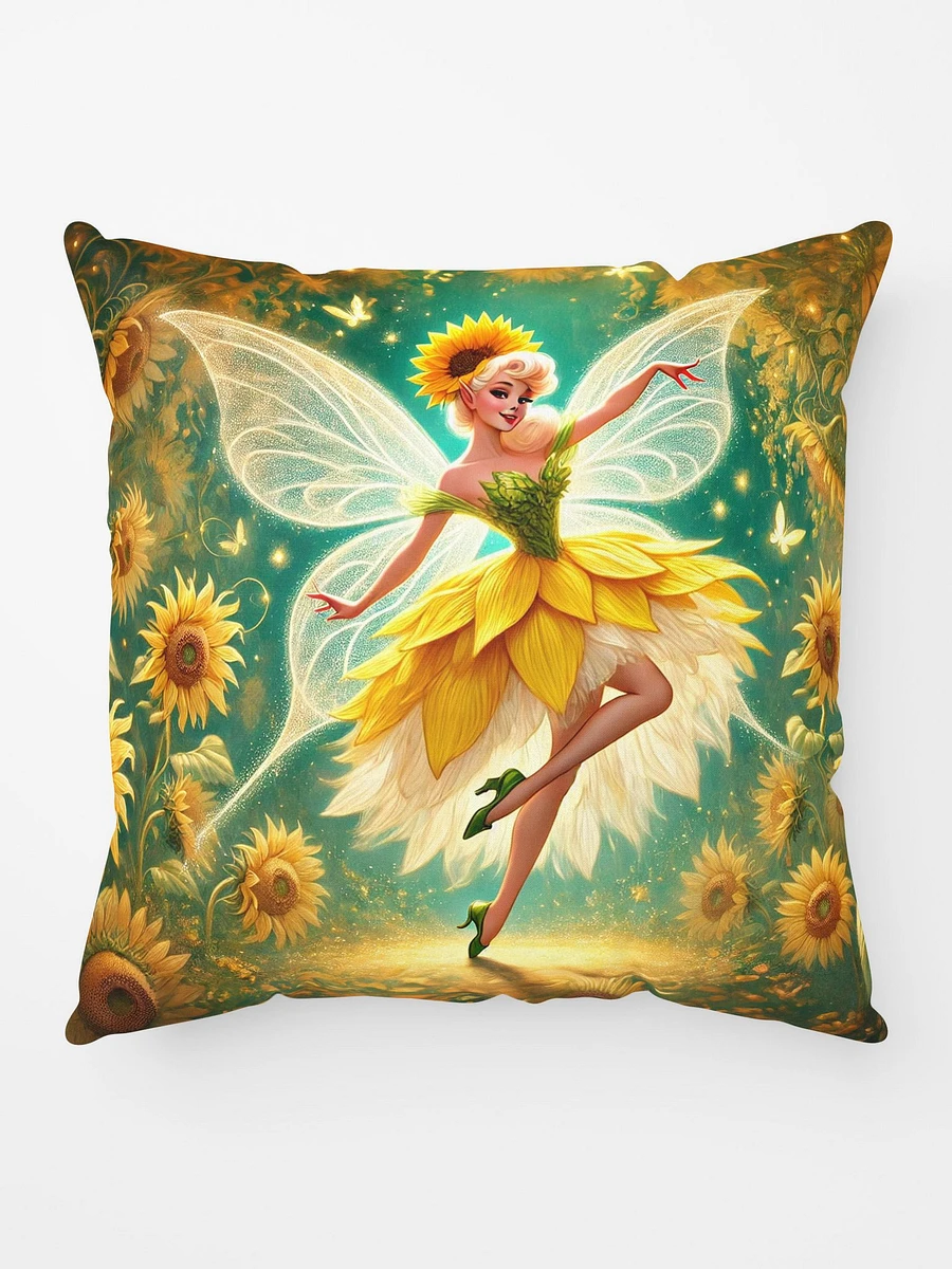 Sunflower Fairy Enchanting Throw Pillow product image (1)