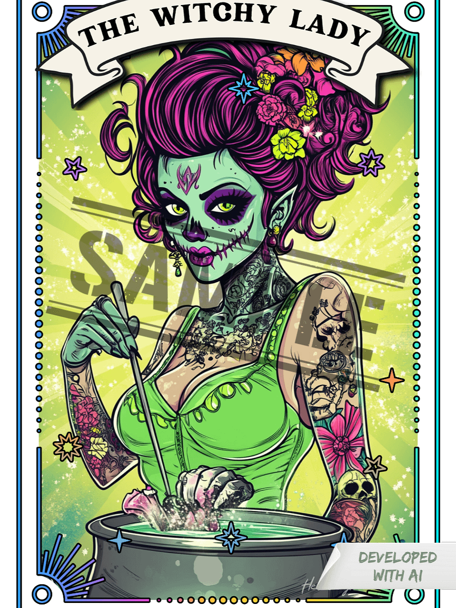 Zombabes: The Witchy Lady Sticker product image (1)