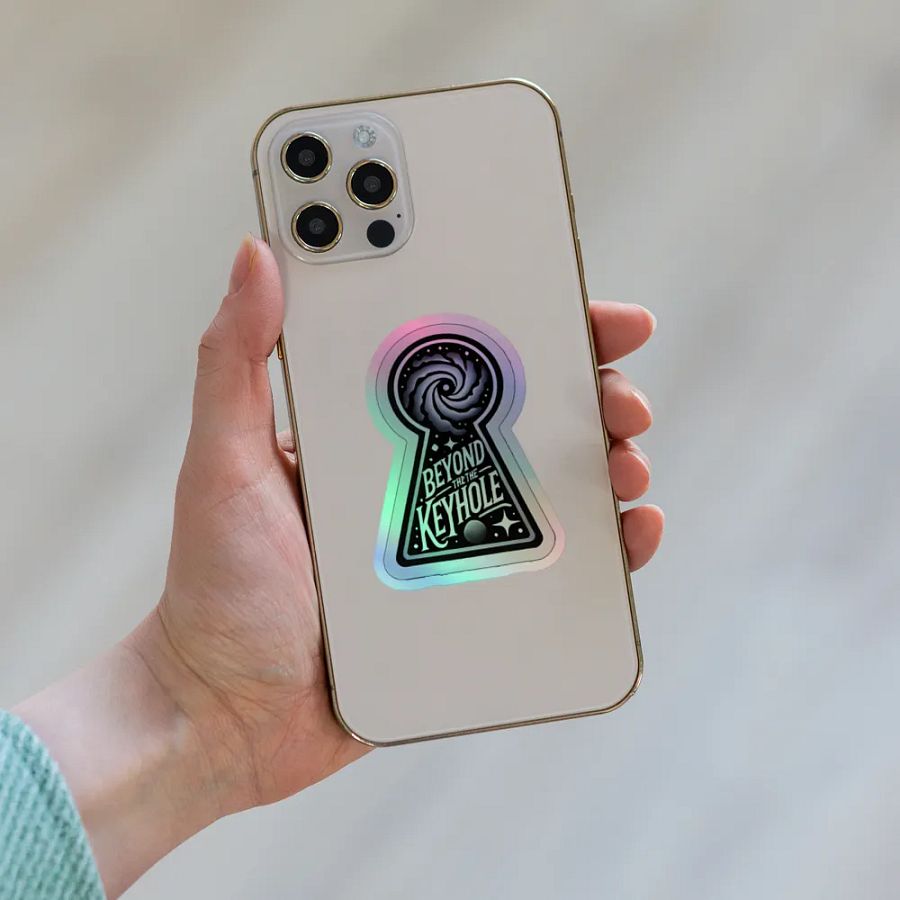 Beyond the Keyhole Holographic sticker product image (8)