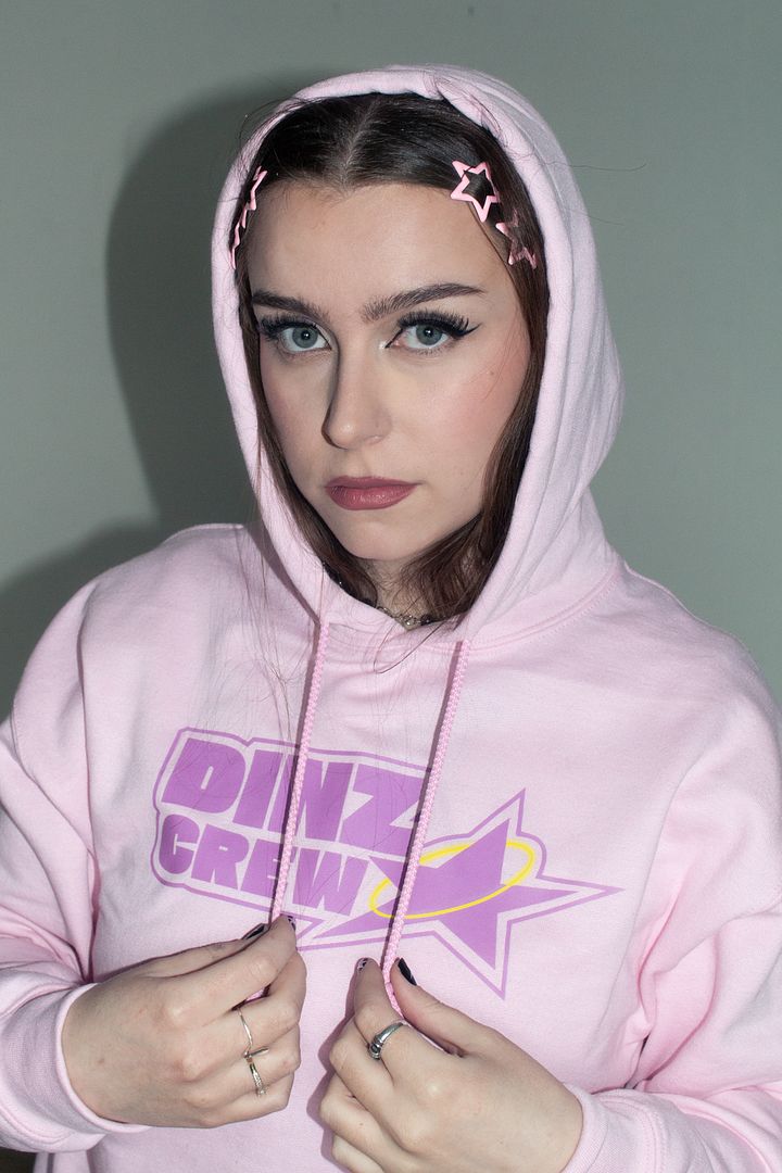 DINZ CREW HOODIE PINK DESIGN product image (1)