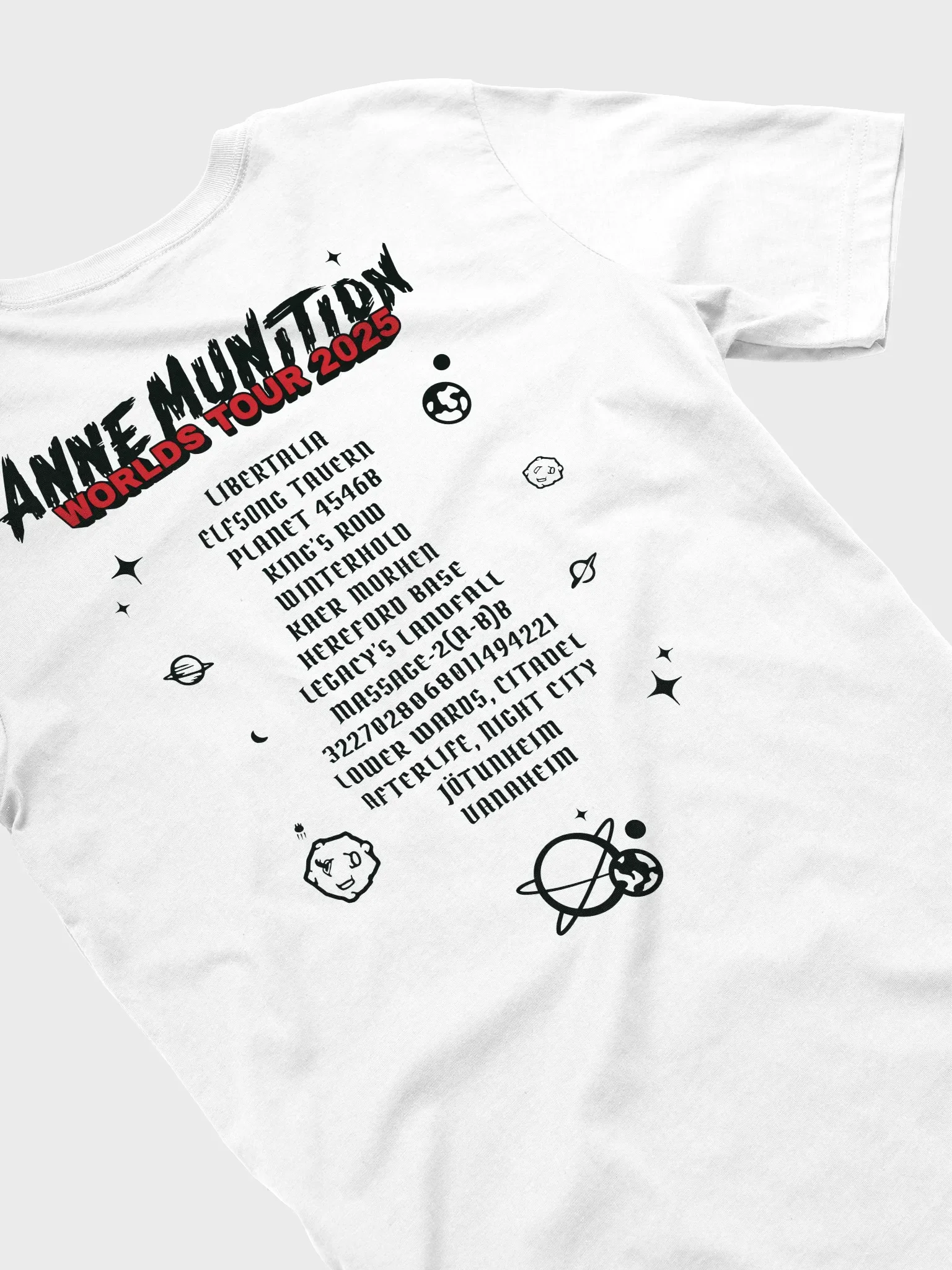 Anne Munition Worlds Tour 2025 - Tee (Light) product image (1)