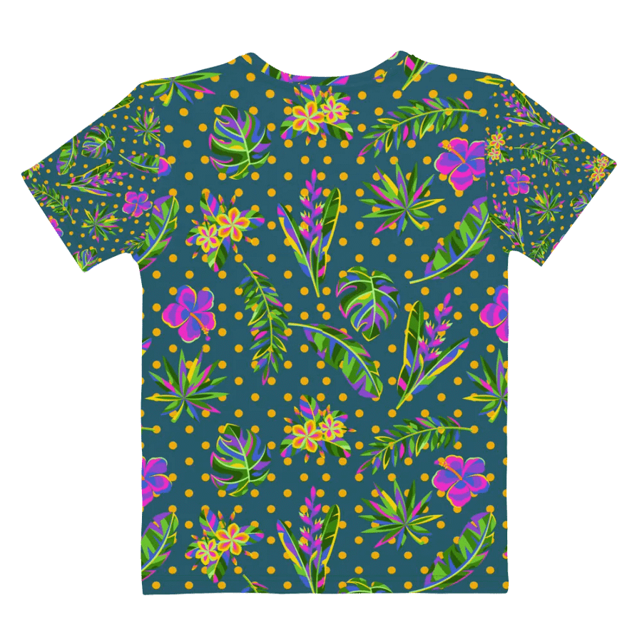 Ladies T shirt all over print tropical design product image (8)